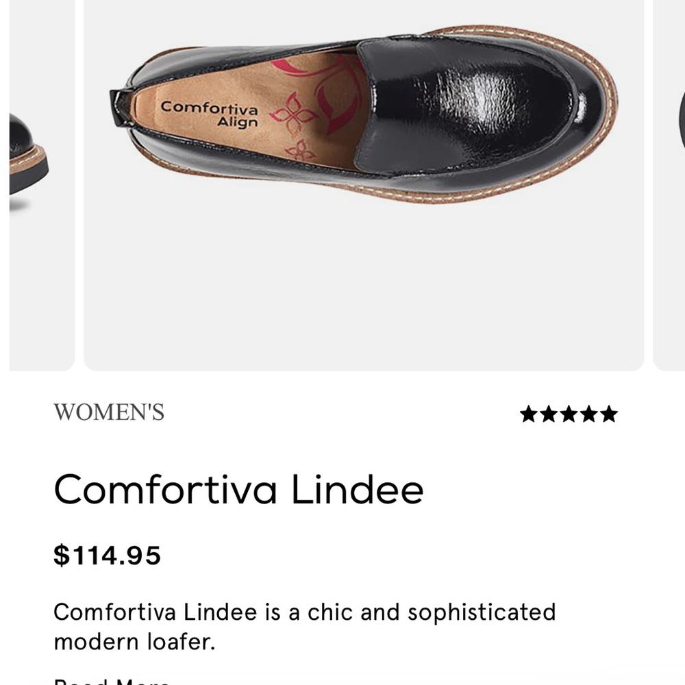 Comfortiva Lindee Black Loafers